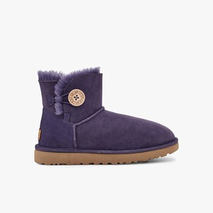 Ugg Mini Bailey Button II Klassiska Stövlar Dam Lila (042659BNC)